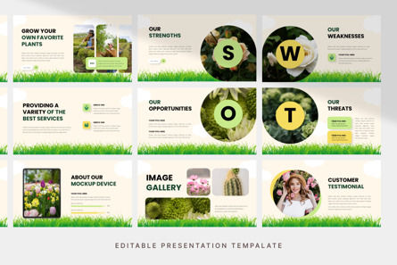 Botanical Business - PowerPoint Template, Slide 4, 12786, Pertanian — PoweredTemplate.com