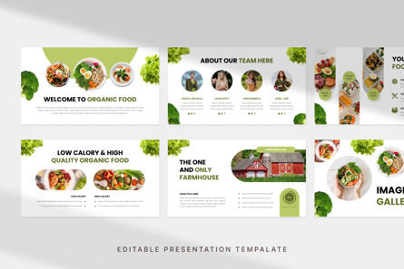 Organic Food - PowerPoint Template, Slide 2, 12788, Pertanian — PoweredTemplate.com