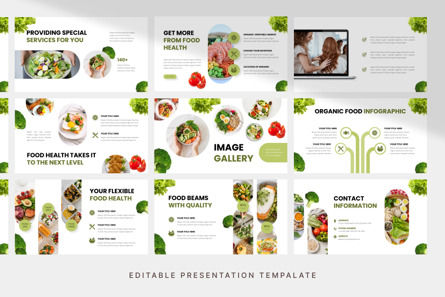 Organic Food - PowerPoint Template, Diapositive 4, 12788, Agriculture — PoweredTemplate.com