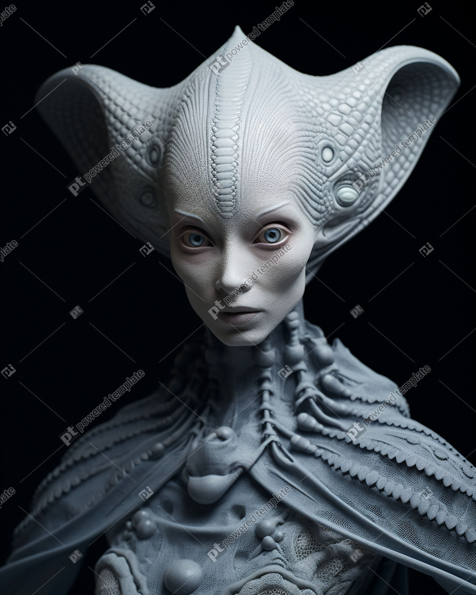 Otherworldly Alien Creature Species Showcasing Fashion Evolution in ...