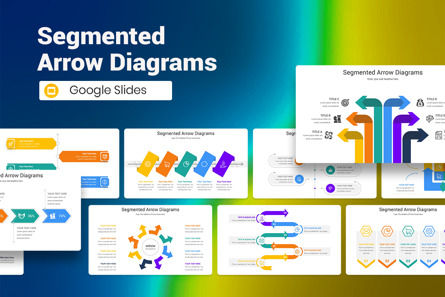 Segmented Arrow Diagrams Google Slides Template, Tema di Presentazioni Google, 12800, Lavoro — PoweredTemplate.com