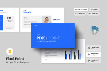 Pixel Point Google Slides Template, Theme Google Slides, 12817, Business — PoweredTemplate.com