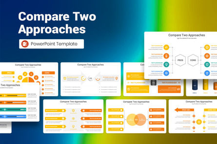 Compare Two Approaches Keynote Template, 苹果主题演讲模板, 12831, 商业 — PoweredTemplate.com