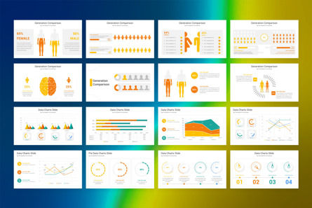 Generation Comparison PowerPoint Template, Diapositiva 2, 12833, Negocios — PoweredTemplate.com