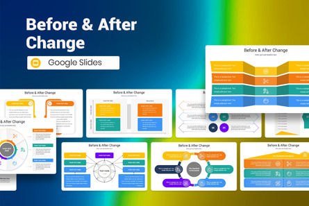 Before After Change Google Slides Template, Theme Google Slides, 12840, Business — PoweredTemplate.com
