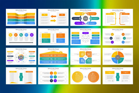 Before After Change PowerPoint Template, Diapositiva 2, 12846, Negocios — PoweredTemplate.com