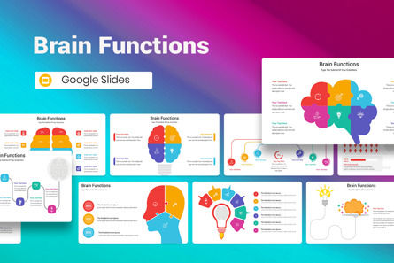 Brain Functions Google Slides Template, Google Slides Theme, 12857, Business — PoweredTemplate.com