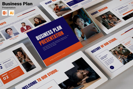 Marketing Plan Presentation Template Design, Modele PowerPoint, 12862, Business — PoweredTemplate.com