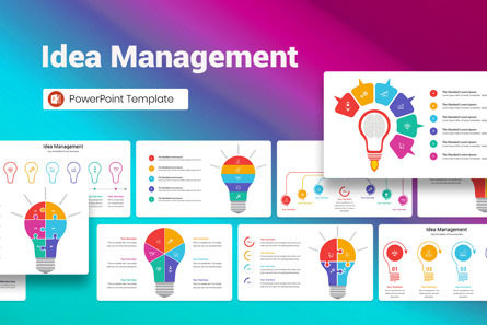 Idea Management PowerPoint Template, Templat PowerPoint, 12880, Bisnis — PoweredTemplate.com