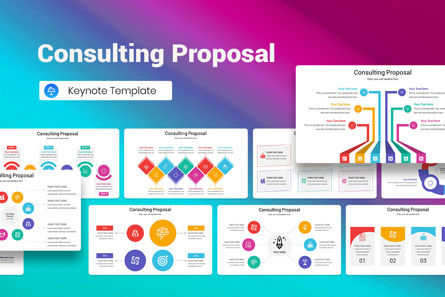 Consulting Proposal Keynote Template, 苹果主题演讲模板, 12883, 商业 — PoweredTemplate.com