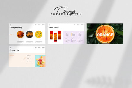 Orange PowerPoint Presentation, Slide 8, 12899, Lavoro — PoweredTemplate.com