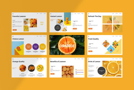 Orange PowerPoint Presentation, Deslizar 9, 12899, Negócios — PoweredTemplate.com