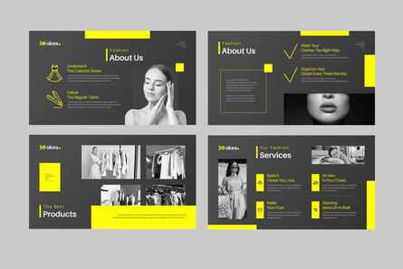 Fashion Presentation Template Design, Slide 3, 12900, Business — PoweredTemplate.com