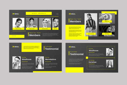 Fashion Presentation Template Design, Diapositive 5, 12900, Business — PoweredTemplate.com