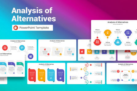 Analysis of Alternatives PowerPoint Template, 파워 포인트 템플릿, 12902, 비즈니스 — PoweredTemplate.com