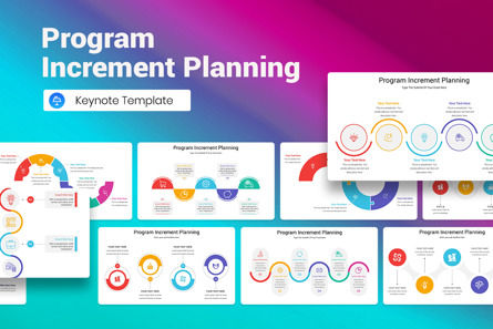 Program Increment Planning Keynote Template, Apple Keynote 템플릿, 12908, 비즈니스 — PoweredTemplate.com