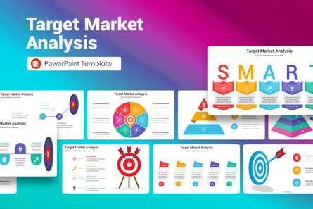 Target Market Analysis PowerPoint Template, Templat PowerPoint, 12915, Bisnis — PoweredTemplate.com