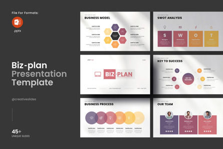 Business Plan PowerPoint Template, PowerPoint模板, 12916, 商业 — PoweredTemplate.com