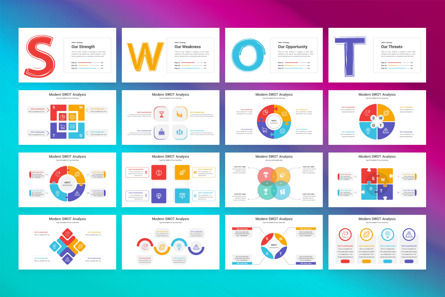 Modern SWOT Analysis Google Slides Template, Diapositiva 2, 12922, Negocios — PoweredTemplate.com