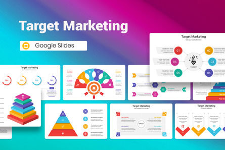 Target Marketing Google Slides Template, Googleスライドのテーマ, 12932, ビジネス — PoweredTemplate.com