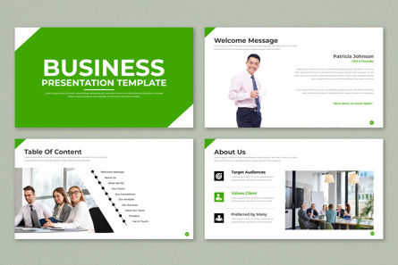Corporate Business Presentation Template Layout, Slide 2, 12934, Bisnis — PoweredTemplate.com