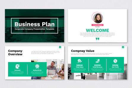 Minimalist Business Plan Presentation Template Design, Slide 2, 12935, Business — PoweredTemplate.com