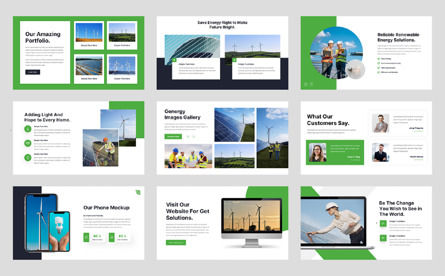 Genergy- Renewable Energy Powerpoint Template, 슬라이드 4, 12936, 자연 및 환경 — PoweredTemplate.com