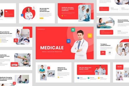 Medicale - Medical Healthcare PowerPoint Template, 파워 포인트 템플릿, 12946, 의학 — PoweredTemplate.com