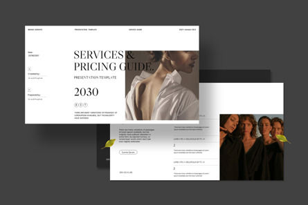 Services Pricing Guide Presentation Template, Dia 2, 12947, Bedrijf — PoweredTemplate.com
