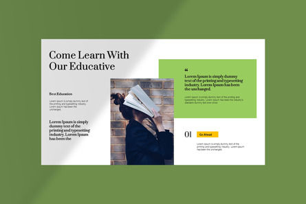 Education Presentation Template, Diapositiva 6, 12949, Negocios — PoweredTemplate.com