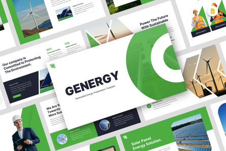 Genergy- Renewable Energy Google Slide Template, Tema de Google Slides, 12952, Naturaleza y medio ambiente — PoweredTemplate.com