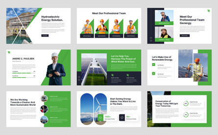 Genergy- Renewable Energy Google Slide Template, Diapositive 3, 12952, Nature / Environnement — PoweredTemplate.com