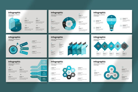 Business Infographic Presentation Template, Diapositiva 5, 12953, Negocios — PoweredTemplate.com
