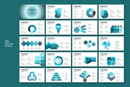 Business Infographic Presentation Template, Diapositiva 8, 12953, Negocios — PoweredTemplate.com