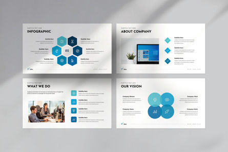 The X-idea PowerPoint Template, 슬라이드 4, 12955, 비즈니스 — PoweredTemplate.com