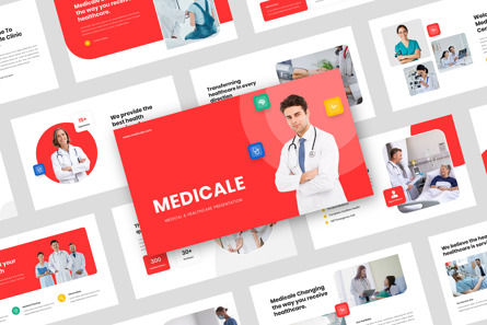 Medicale - Medical Healthcare Google Slide Template, Tema do Google Slides, 12959, Médico — PoweredTemplate.com
