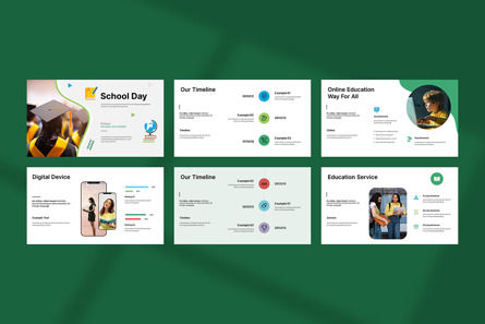School Day Googleslide Presentation, Slide 6, 12970, Business — PoweredTemplate.com