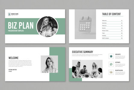 Biz Plan Business Presentation Design, Slide 2, 12973, Business — PoweredTemplate.com