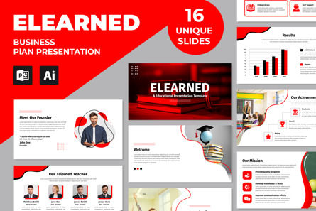 Business Plan Presentation Design, PowerPoint-sjabloon, 12977, Bedrijf — PoweredTemplate.com