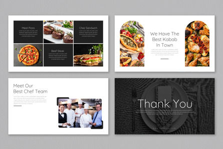 Minimal Food Presentation Template, Diapositive 5, 12982, Business — PoweredTemplate.com