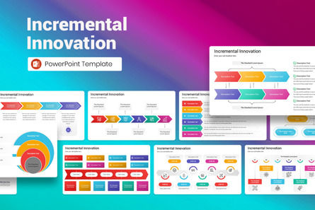 Incremental Innovation PowerPoint Template, Modello PowerPoint, 13003, Lavoro — PoweredTemplate.com
