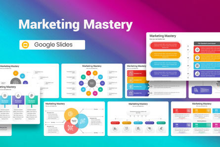 Marketing Mastery Google Slides Template, Google Slides Theme, 13009, Business — PoweredTemplate.com