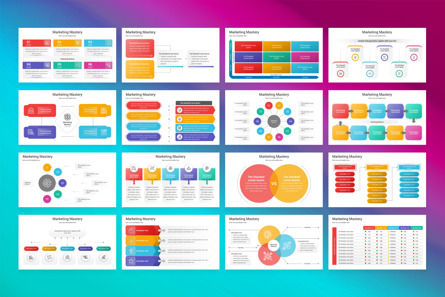 Marketing Mastery Google Slides Template, 슬라이드 2, 13009, 비즈니스 — PoweredTemplate.com