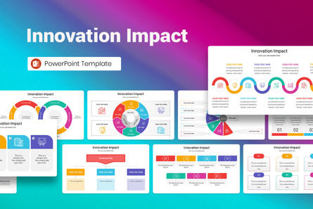 Innovation Impact PowerPoint Template, Plantilla de PowerPoint, 13010, Negocios — PoweredTemplate.com