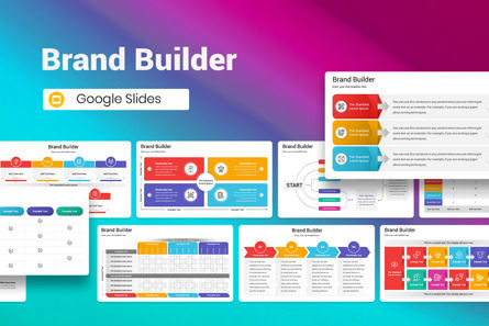Brand Builder Google Slides Template, Google 슬라이드 테마, 13011, 비즈니스 — PoweredTemplate.com