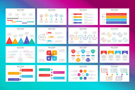 Spiral Timeline PowerPoint Template, Diapositive 2, 13013, Business — PoweredTemplate.com