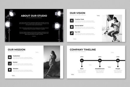 Photography Minimal Presentation Template, Diapositive 3, 13014, Business — PoweredTemplate.com