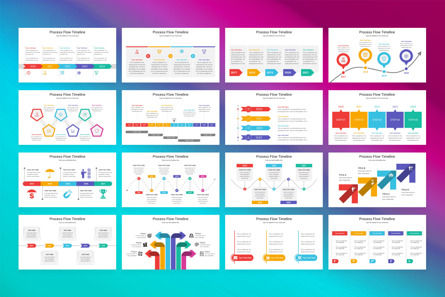 Process Flow Timeline PowerPoint Template, Diapositive 2, 13017, Business — PoweredTemplate.com