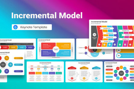 Incremental Model Keynote Template, Keynote-sjabloon, 13020, Bedrijf — PoweredTemplate.com