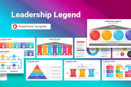 Leadership Legend PowerPoint Template, PowerPoint Template, 13029, Business — PoweredTemplate.com